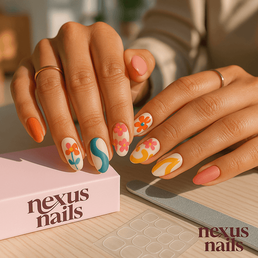 HANDPAINTED PRESS ON NAILS: UPGRADE YOUR DIY GAME IN TEN MINUTES FLAT