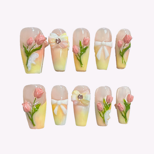 Blushing Buds 3D 🌸